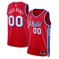 Philadelphia 76ers Jordan Statement Swingman Jersey - Custom - Unisex product image 1, provided for visual reference and