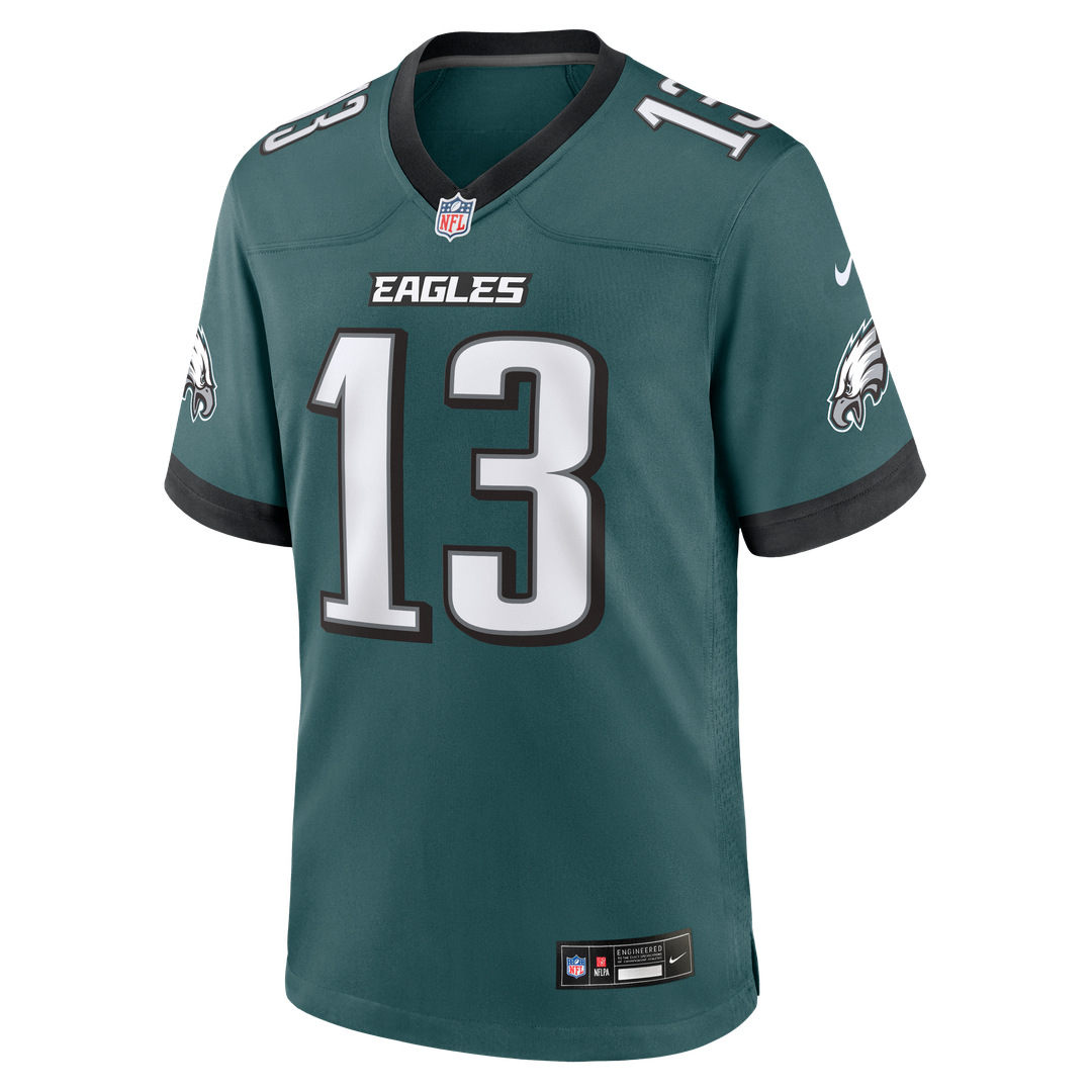 Philadelphia Eagles Dontayvion Wicks Nike Midnight Green Team Game Jersey product image 2, provided for visual reference and