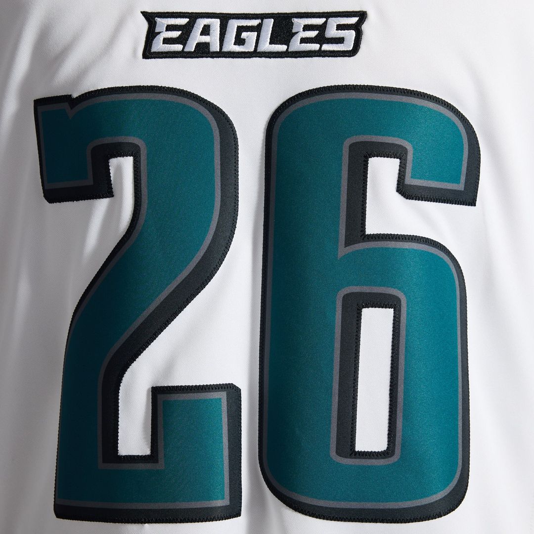 Philadelphia Eagles Saquon Barkley Nike White Vapor F.U.S.E. Stitched Limited Jersey product image 24, provided for visual