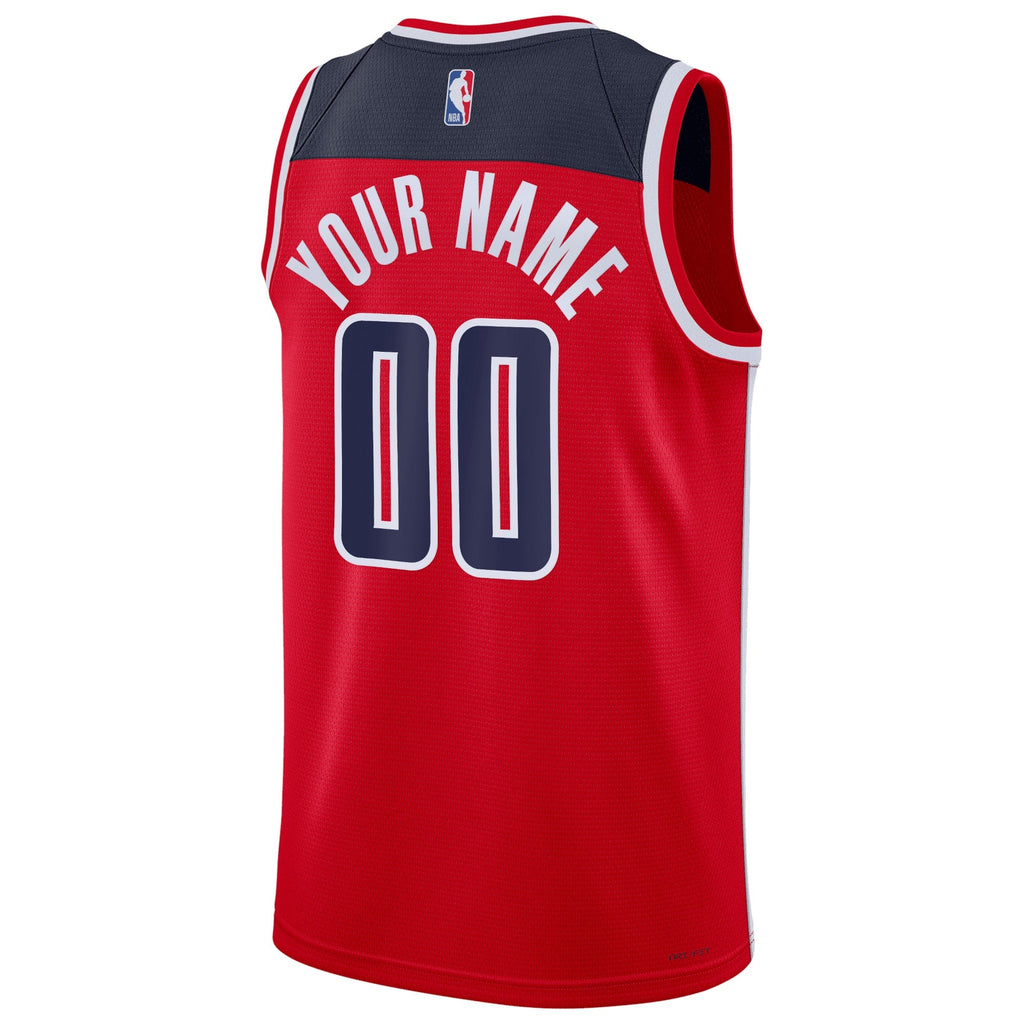 Washington Wizards Nike Icon Swingman Jersey - Custom - Unisex product image 3, provided for visual reference and product