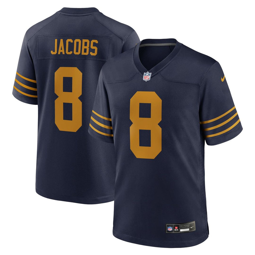 Green Bay Packers Josh Jacobs Nike Green Team Game Jersey product image 17, provided for visual reference and product detail