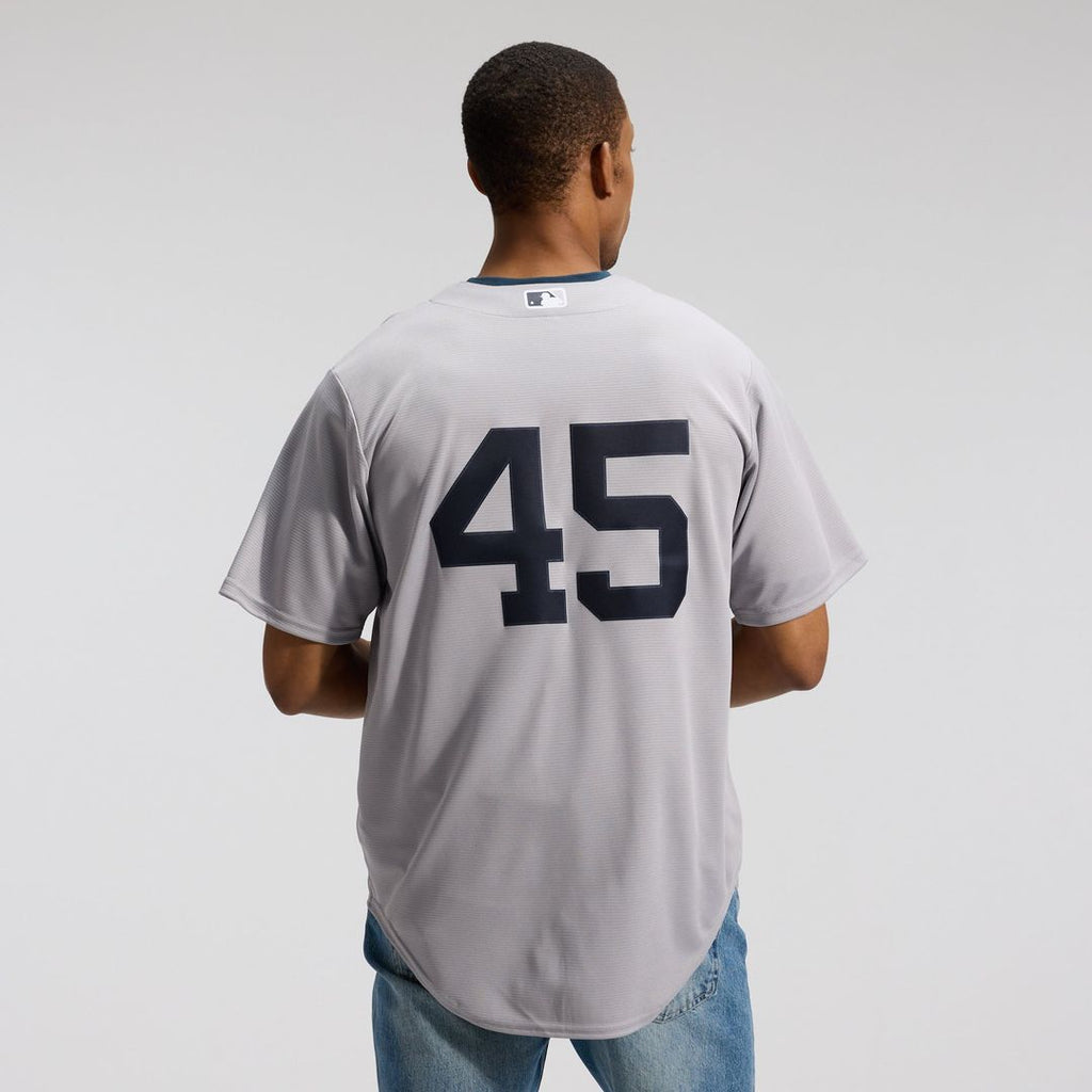 New York Yankees Gerrit Cole Nike Gray Road Replica Jersey product image 3, provided for visual reference and product detail