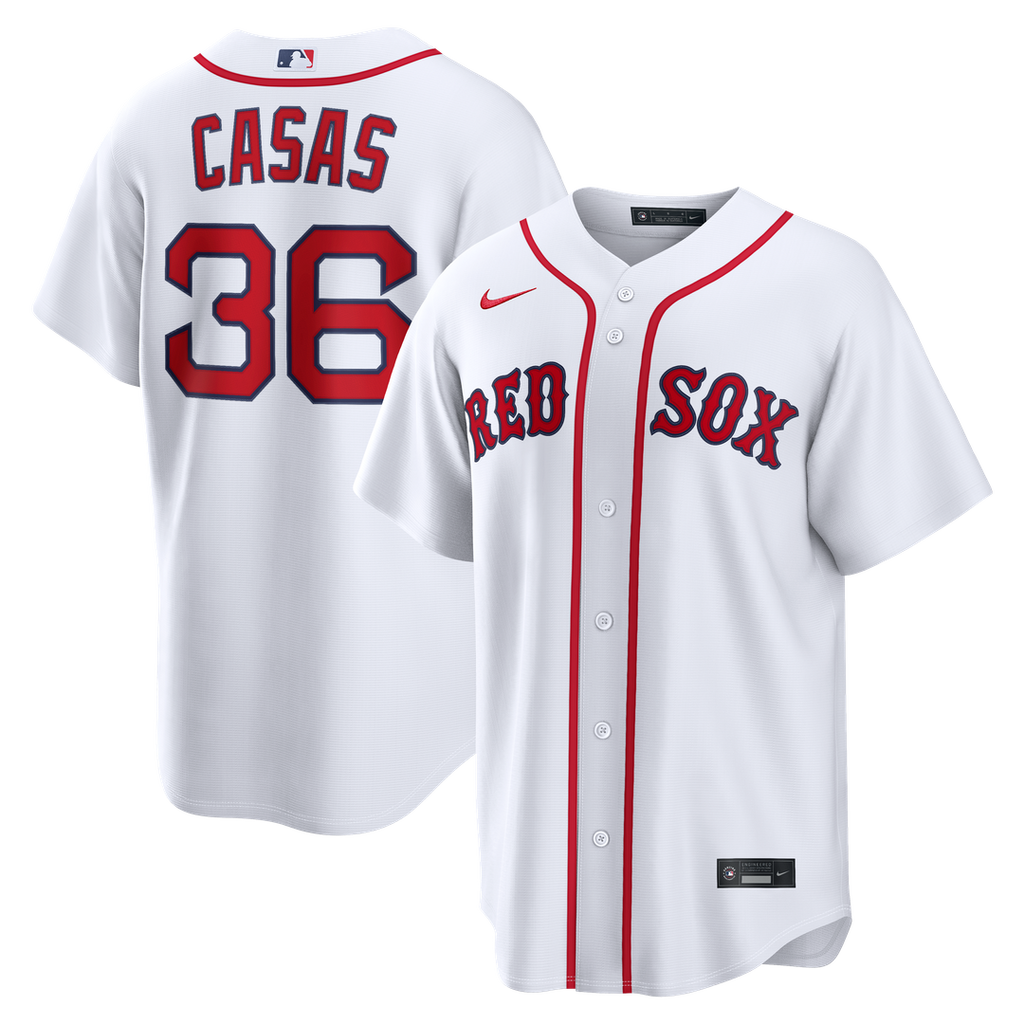 Boston Red Sox Triston Casas Nike White Home Replica Jersey product image 1, provided for visual reference and product