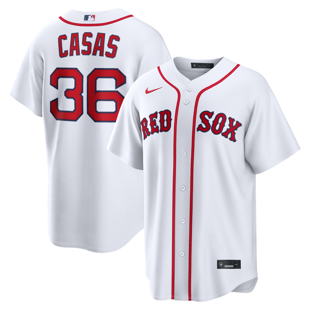 Boston Red Sox Triston Casas Nike White Home Replica Jersey product image 1, provided for visual reference and product