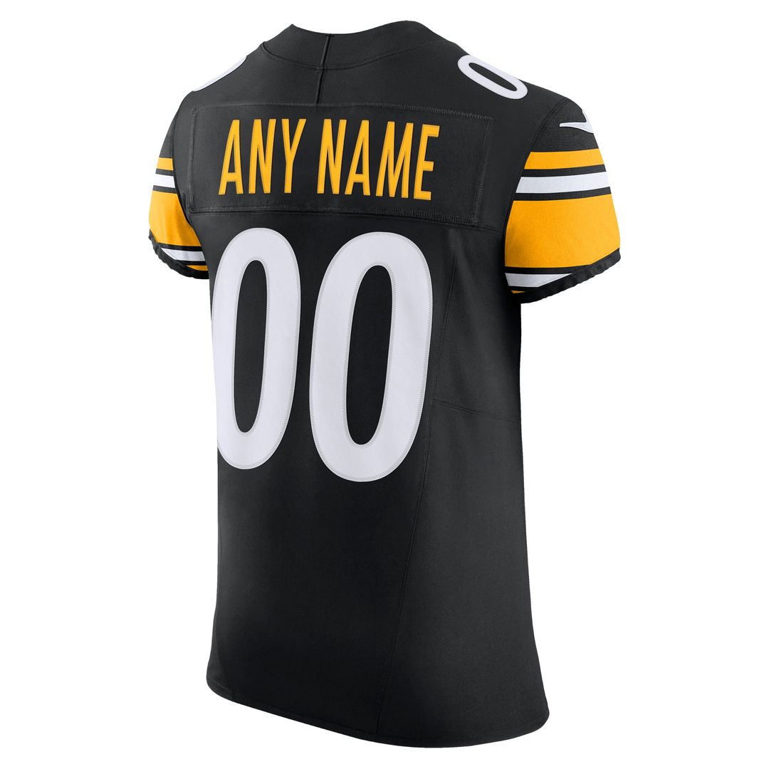 Pittsburgh Steelers Nike Black Vapor F.U.S.E. Elite Custom Jersey product image 3, provided for visual reference and product