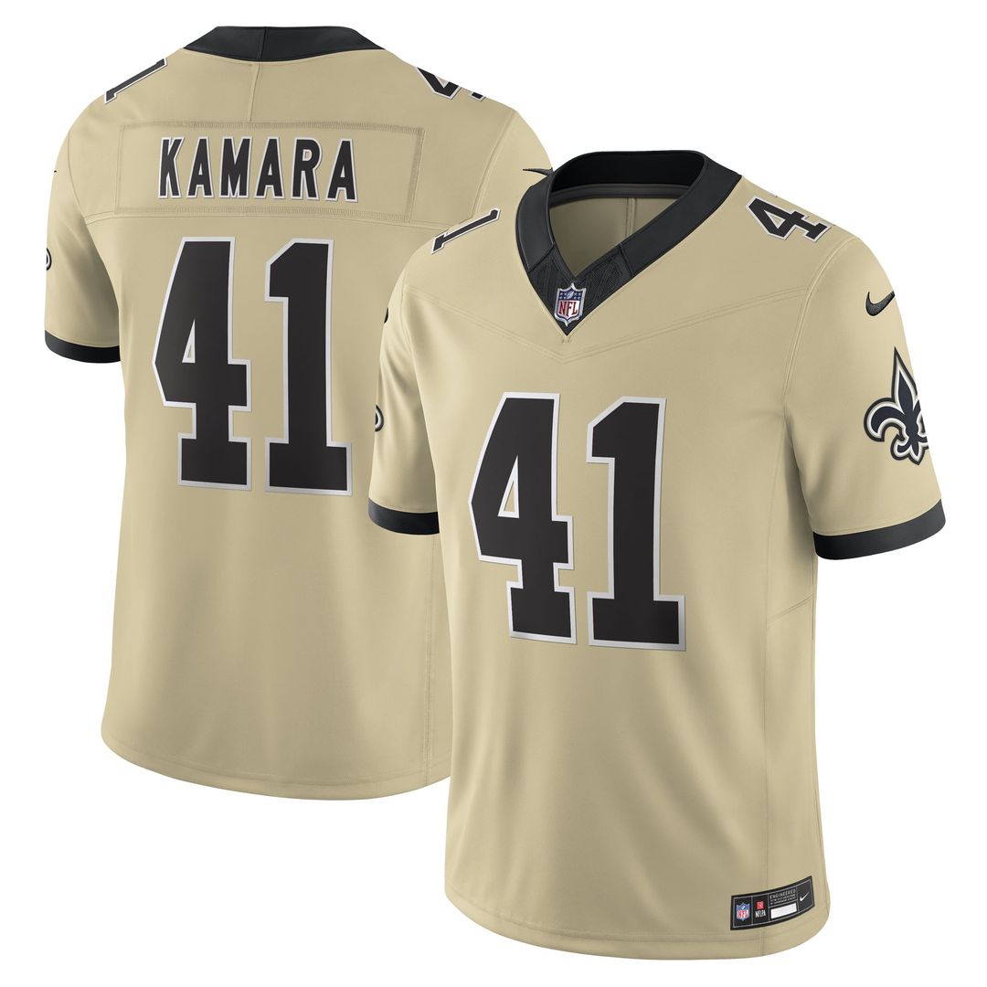 New Orleans Saints Alvin Kamara Nike White Alternate Vapor F.U.S.E. Limited Jersey product image 10, provided for visual