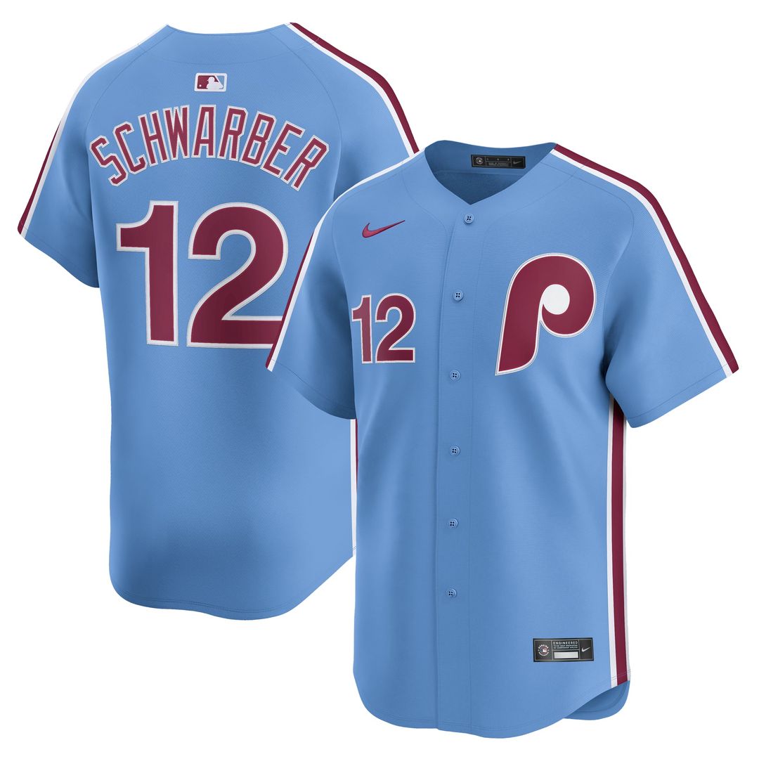 Philadelphia Phillies Kyle Schwarber Nike White Home Limited Player Jersey product image 7, provided for visual reference