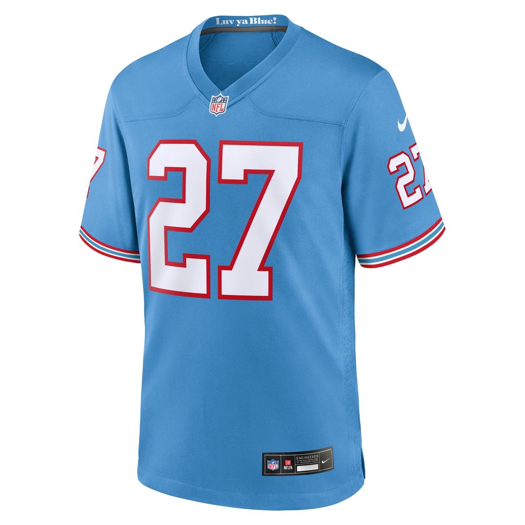 Tennessee Titans Eddie George Nike Light Blue Retired Player Alternate Game Jersey product image 2, provided for visual