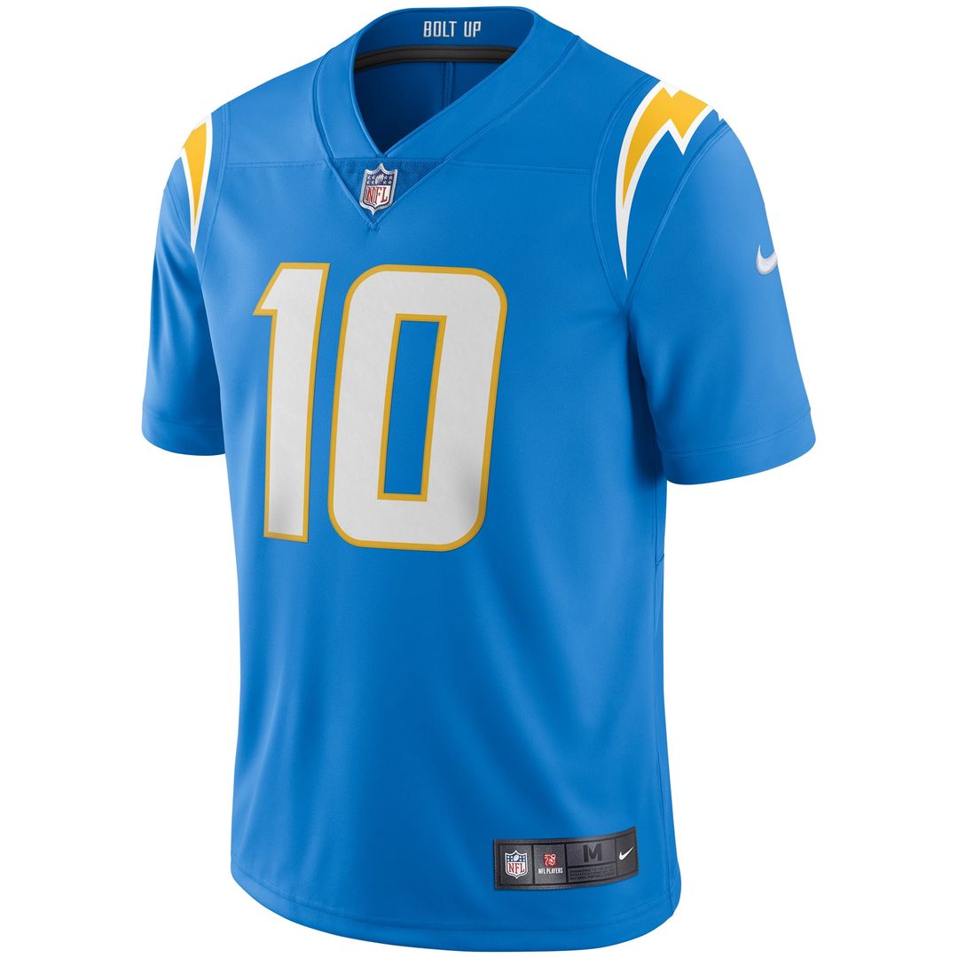 Los Angeles Chargers Justin Herbert Nike Powder Blue Vapor Limited Jersey product image 2, provided for visual reference and