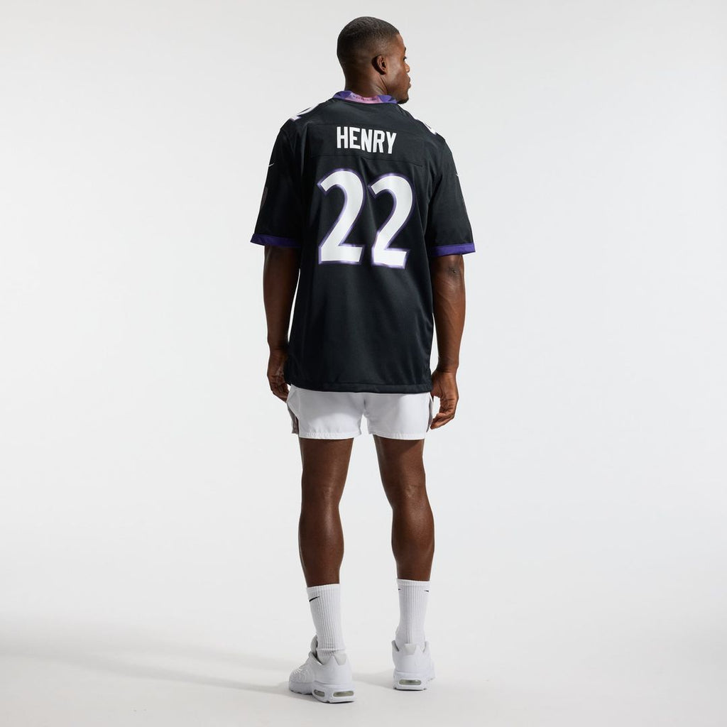 Baltimore Ravens Derrick Henry Nike Black Alternate Game Jersey product image 5, provided for visual reference and product