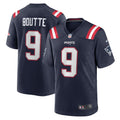 New England Patriots Kayshon Boutte Nike Navy Game Jersey product image 1, provided for visual reference and product detail