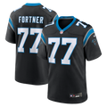 Carolina Panthers Luke Fortner Nike Black Team Game Jersey product image 1, provided for visual reference and product detail