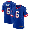 New York Giants Jaxson Dart Nike Royal Alternate 2 Classic Game Jersey product image 1, provided for visual reference and