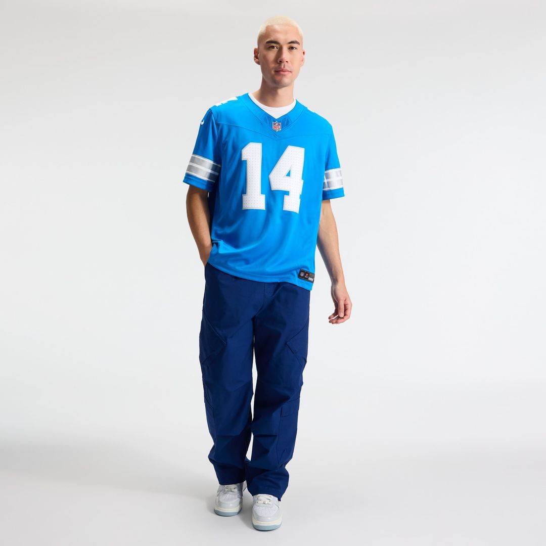 Detroit Lions Amon-Ra St. Brown Nike Blue Team Vapor F.U.S.E. Stitched Limited Jersey product image 18, provided for visual