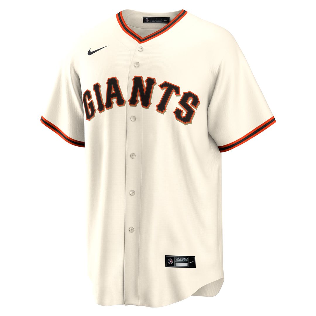 San Francisco Giants Willy Adames Nike Cream Home Replica Jersey product image 2, provided for visual reference and product