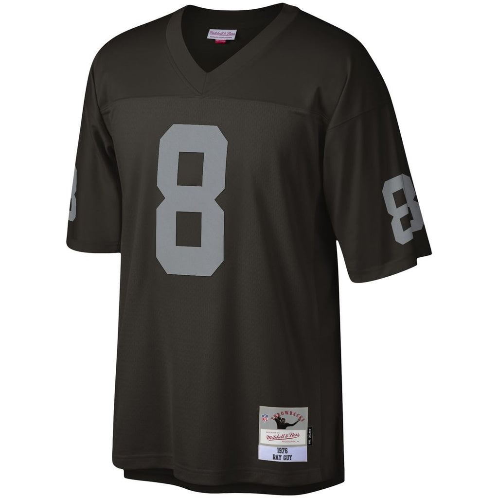 Las Vegas Raiders Ray Guy Mitchell & Ness Black Legacy Replica Jersey product image 2, provided for visual reference and