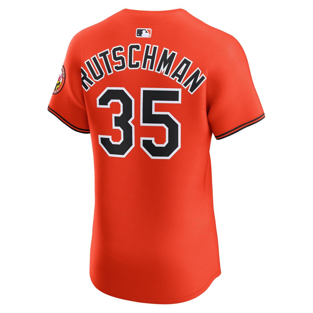 Baltimore Orioles Adley Rutschman Nike Orange Alternate 2 Elite Jersey product image 6, provided for visual reference and