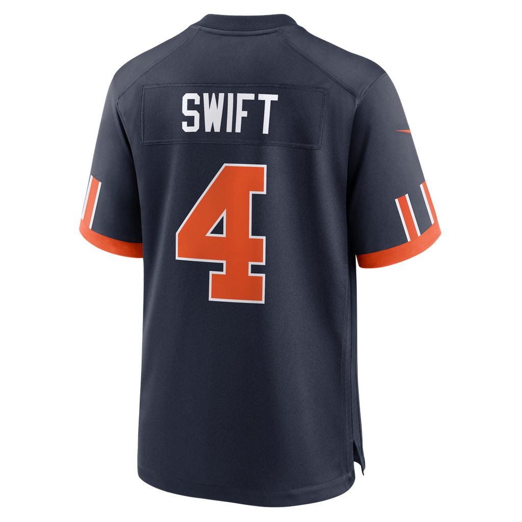 Chicago Bears D'Andre Swift Nike Navy 2026 Rivalries Collection Game Jersey product image 3, provided for visual reference