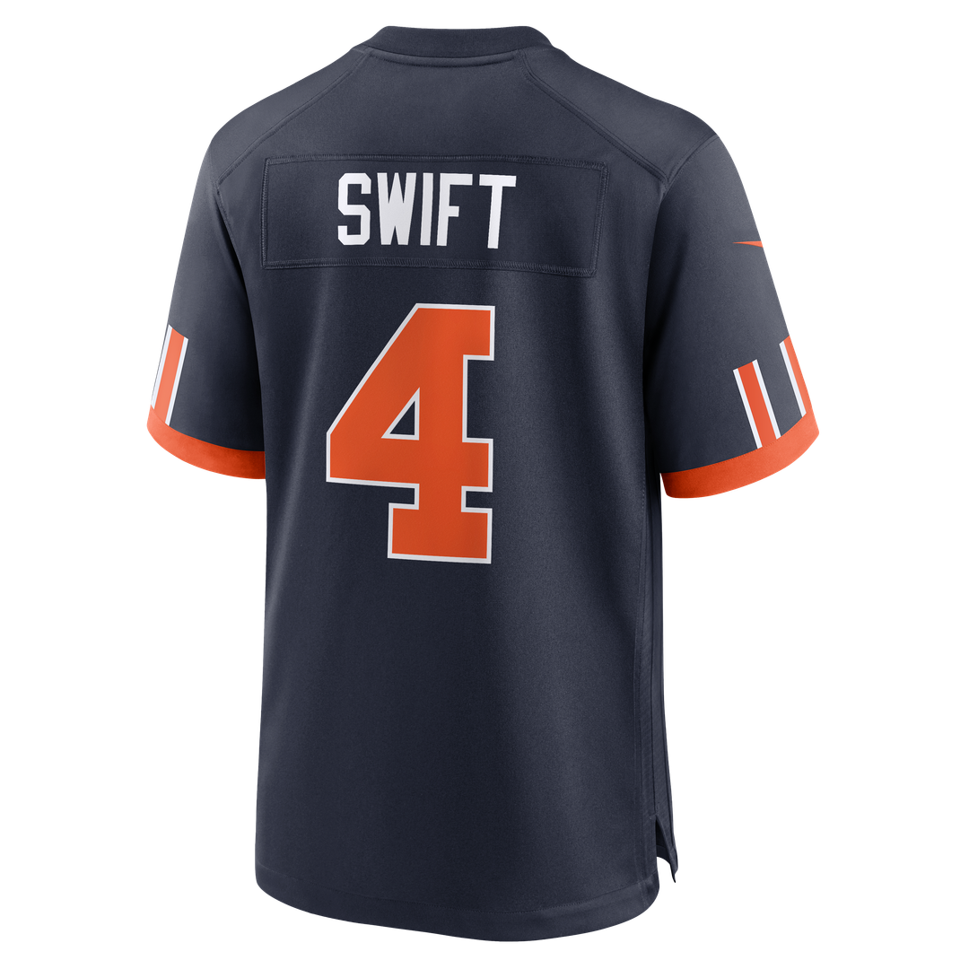 Chicago Bears D'Andre Swift Nike Navy 2026 Rivalries Collection Game Jersey product image 3, provided for visual reference