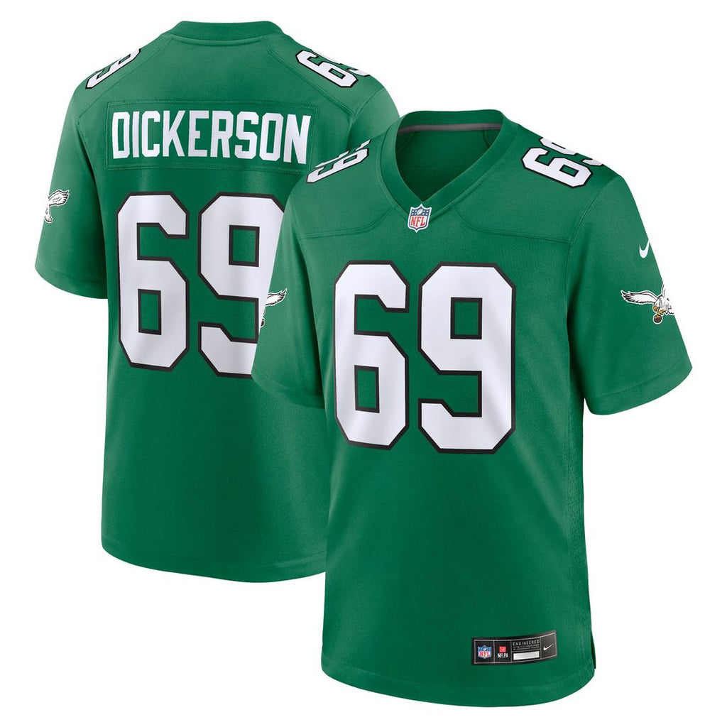 Philadelphia Eagles Landon Dickerson Nike Kelly Green Alternate Game Jersey product image 1, provided for visual reference