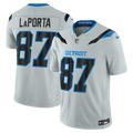 Detroit Lions Sam LaPorta Nike Silver 2026 Rivalries Collection Stitched Limited Jersey product image 1, provided for visual