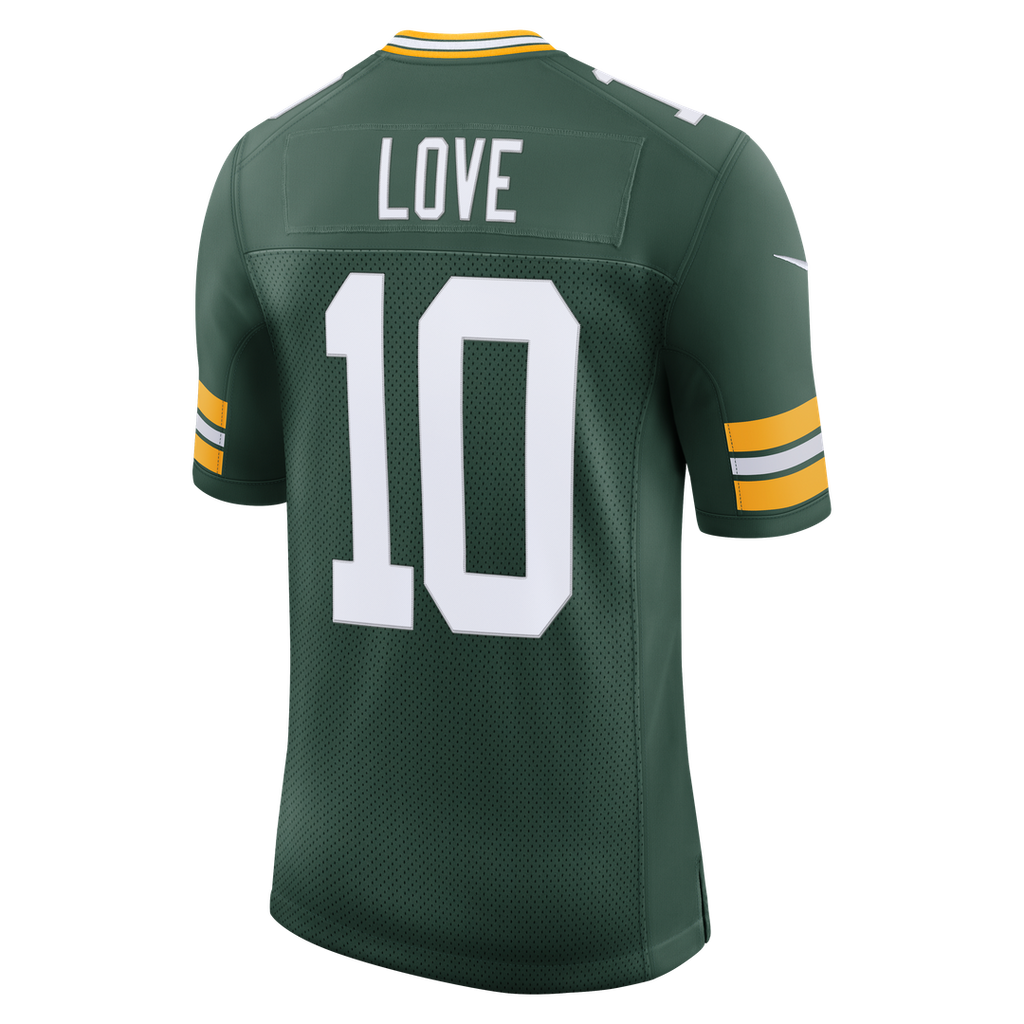 Green Bay Packers Jordan Love Nike Green Vapor Untouchable Stitched Limited Jersey product image 7, provided for visual