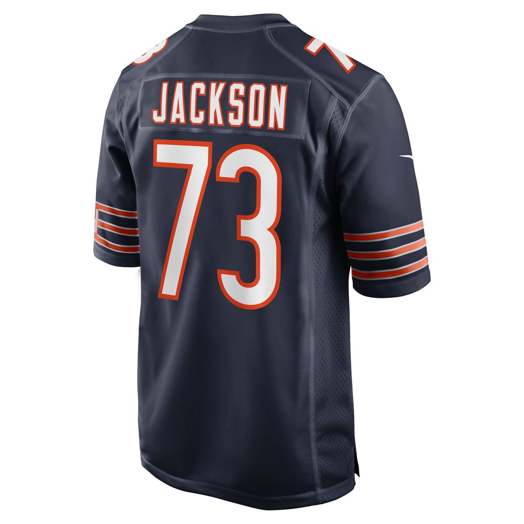 Chicago Bears Jonah Jackson Nike Navy Team Game Jersey product image 3, provided for visual reference and product detail