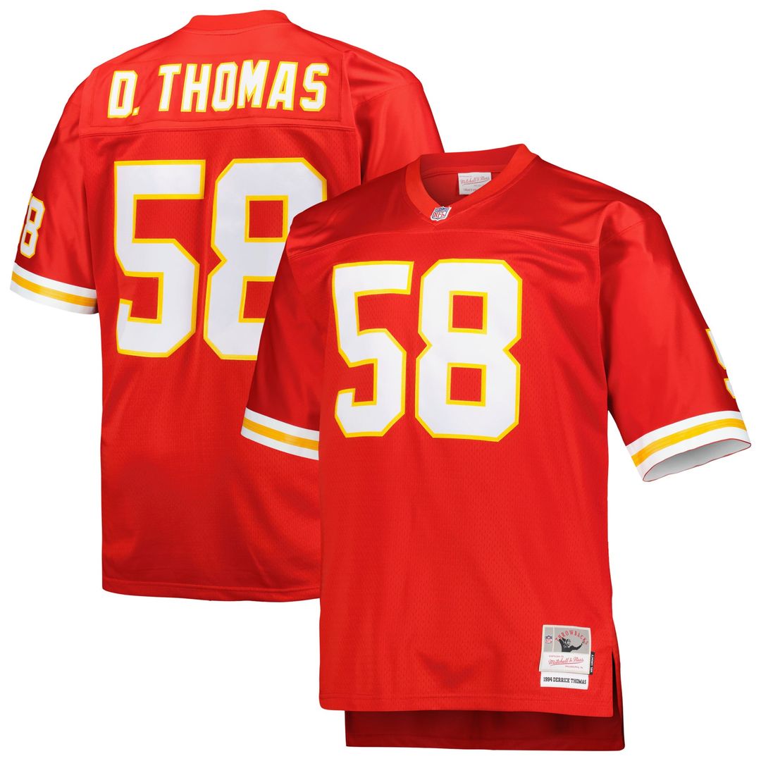 Kansas City Chiefs Derrick Thomas Mitchell & Ness Red Big & Tall 1994 Retired Player Replica Jersey product image 1,