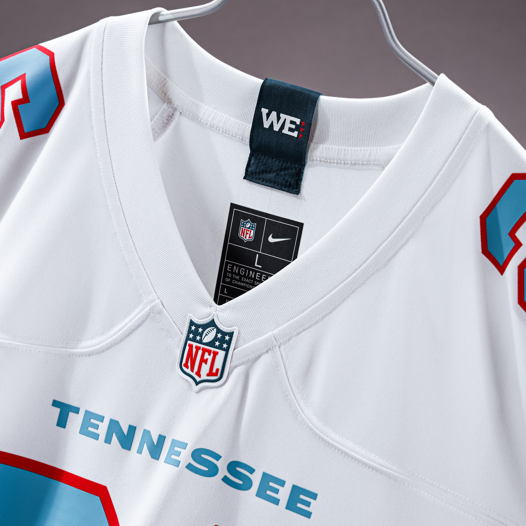 Tennessee Titans Chimere Dike Nike Light Blue Team Game Jersey product image 16, provided for visual reference and product