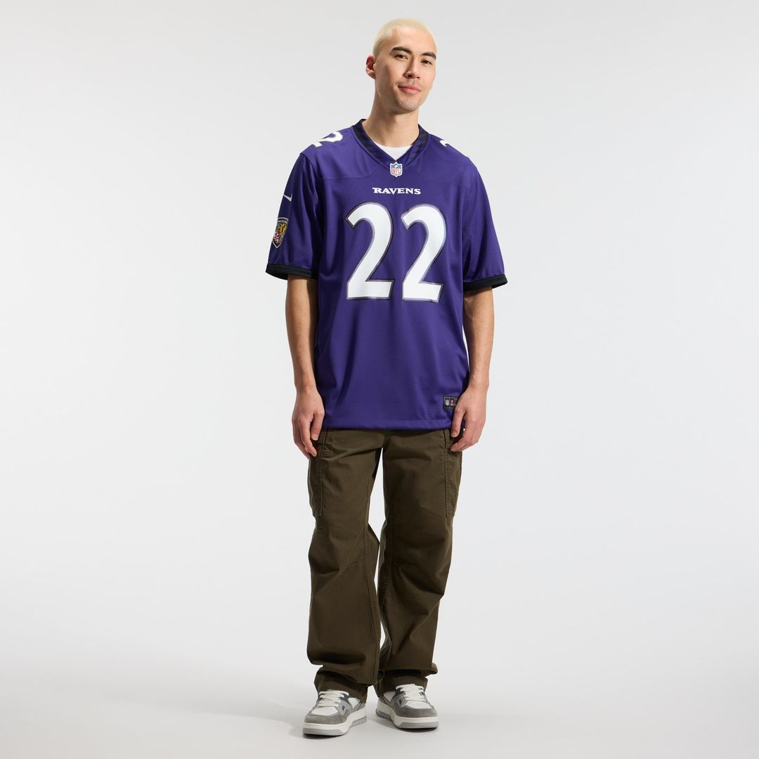 Baltimore Ravens Derrick Henry Nike Purple Team Game Jersey product image 4, provided for visual reference and product