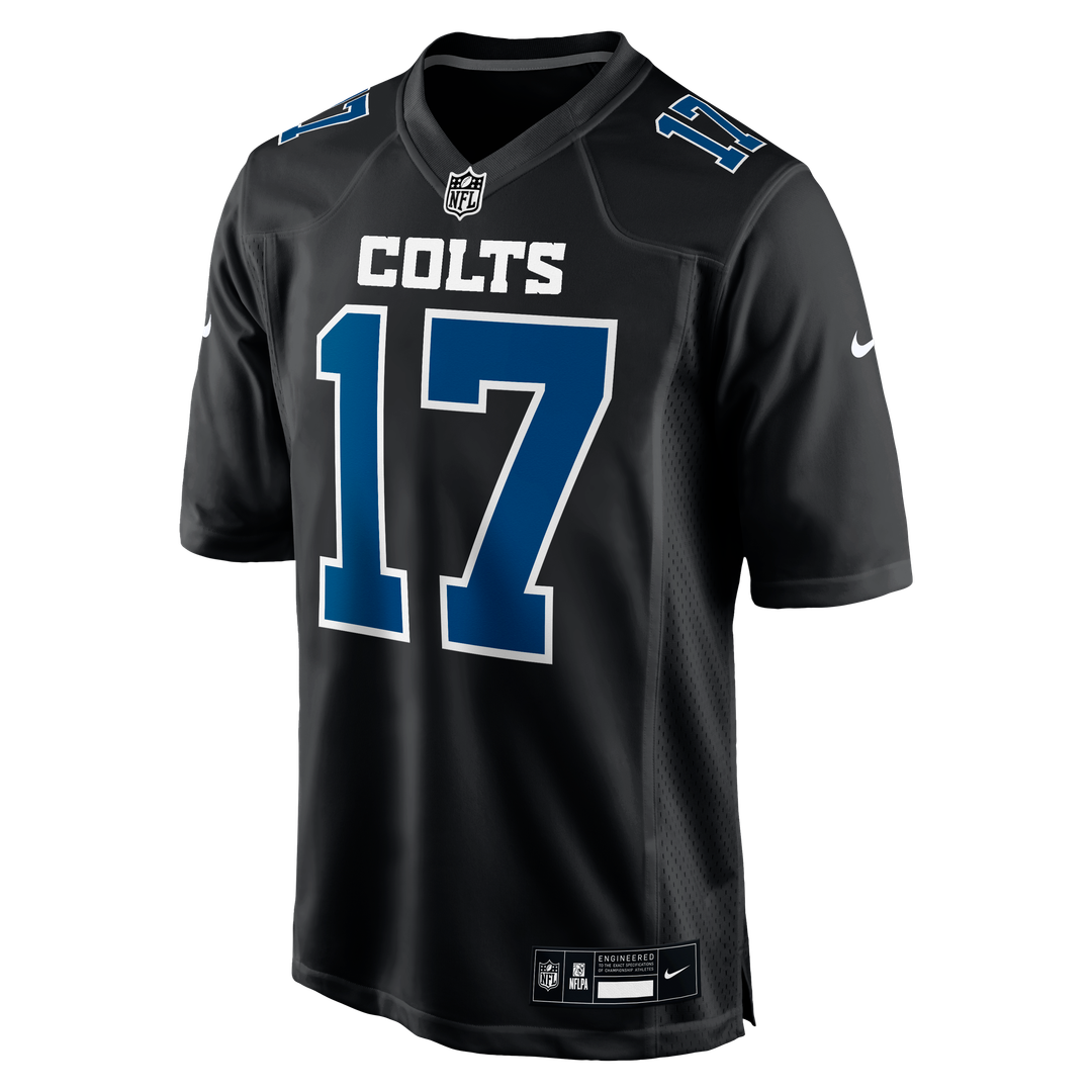 Indianapolis Colts Daniel Jones Nike Carbon Black Fashion Game Jersey product image 2, provided for visual reference and