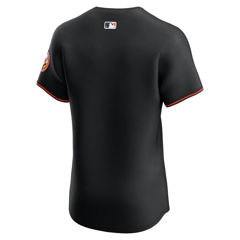 Baltimore Orioles Nike Black Alternate Elite Jersey product image 6, provided for visual reference and product detail review