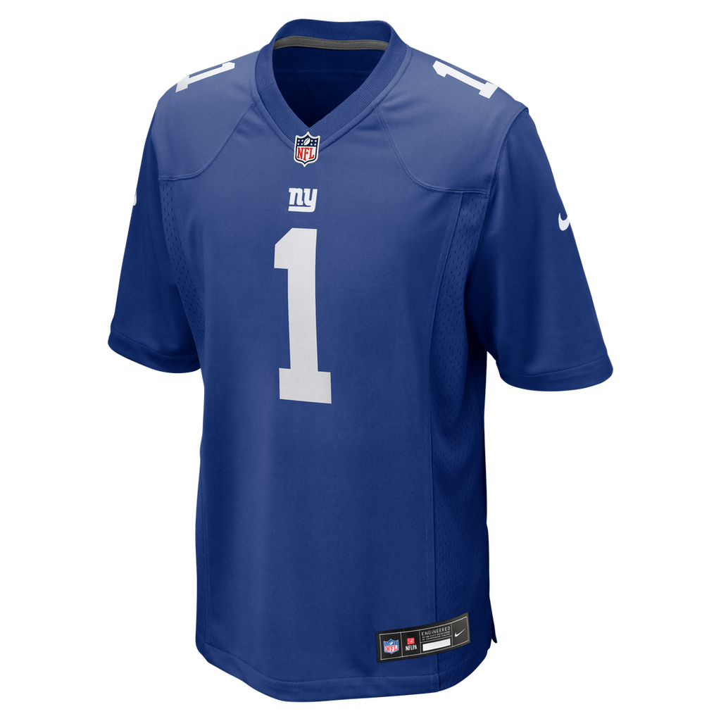 New York Giants Malik Nabers Nike Royal Player Game Jersey product image 10, provided for visual reference and product