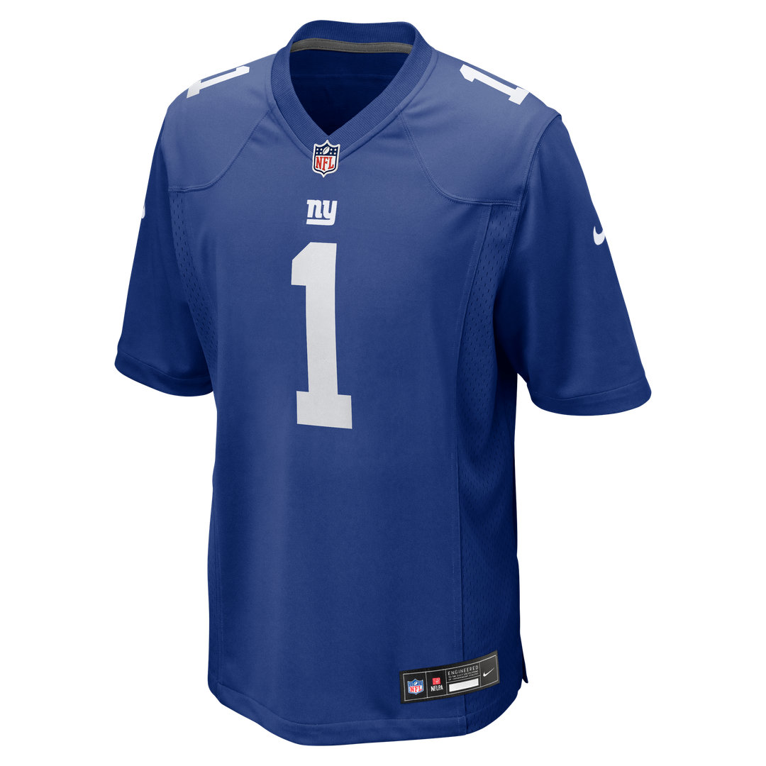 New York Giants Malik Nabers Nike Royal Player Game Jersey product image 10, provided for visual reference and product