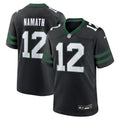 New York Jets Joe Namath Nike Legacy Black Alternate Retired Player Game Jersey product image 1, provided for visual