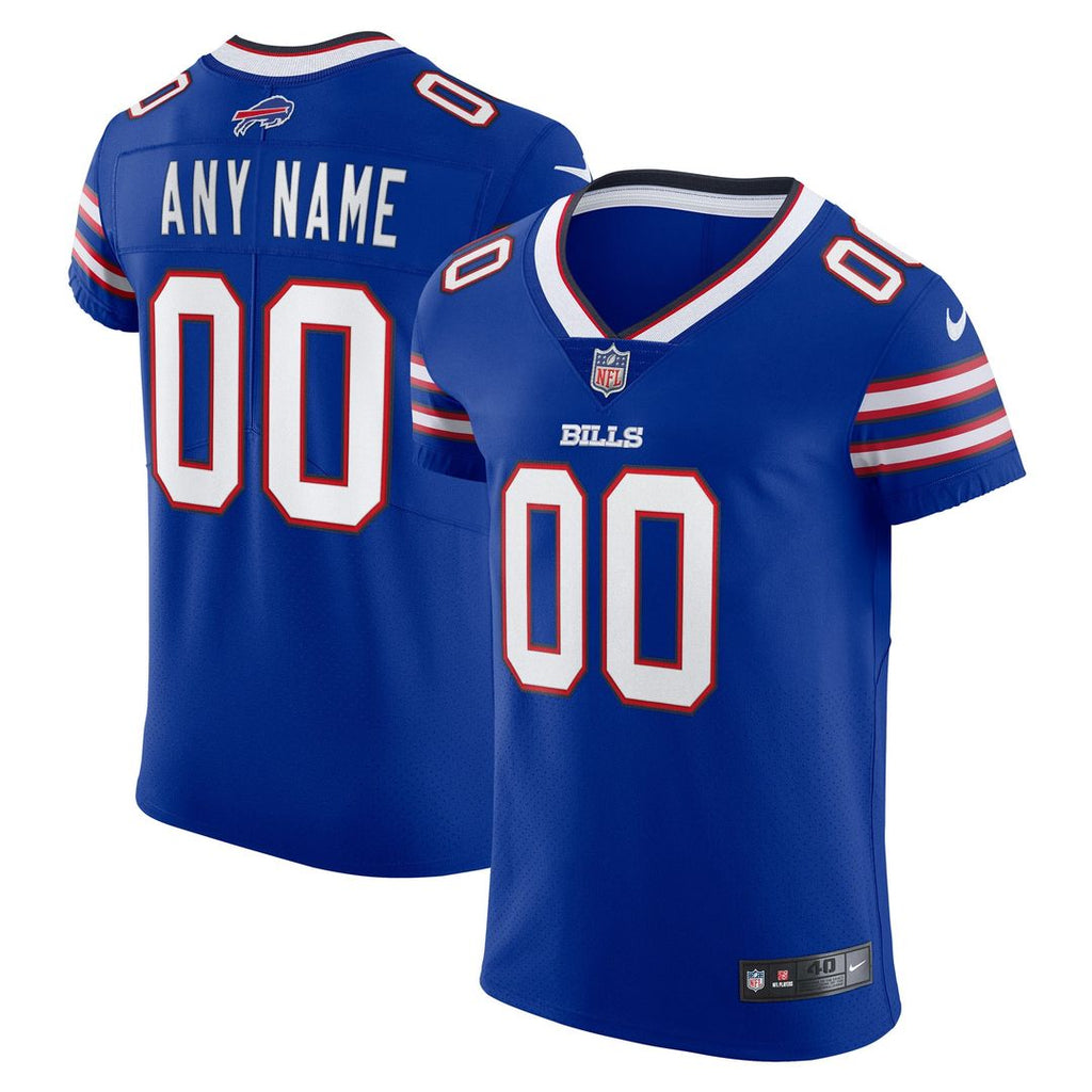 Buffalo Bills Nike Royal Vapor Elite Custom Jersey product image 1, provided for visual reference and product detail review