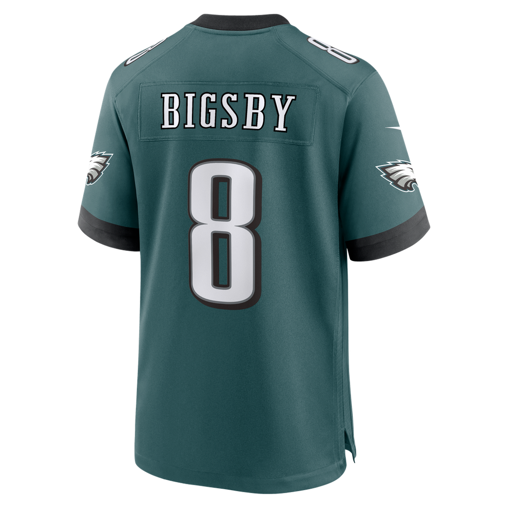 Philadelphia Eagles Tank Bigsby Nike Midnight Green Team Game Jersey product image 3, provided for visual reference and