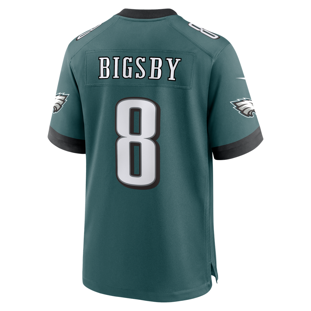 Philadelphia Eagles Tank Bigsby Nike Midnight Green Team Game Jersey product image 3, provided for visual reference and