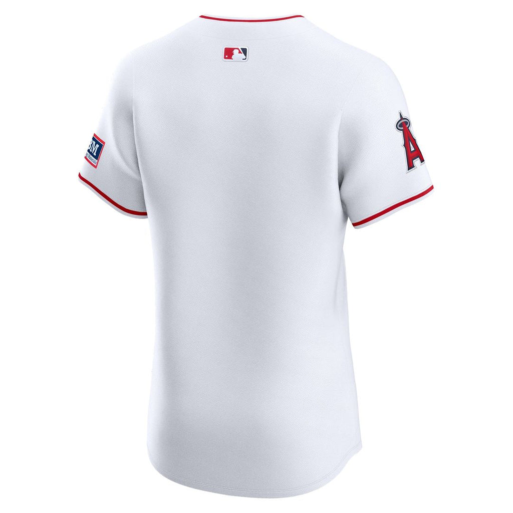 Los Angeles Angels Nike White Home Elite Patch Jersey product image 3, provided for visual reference and product detail