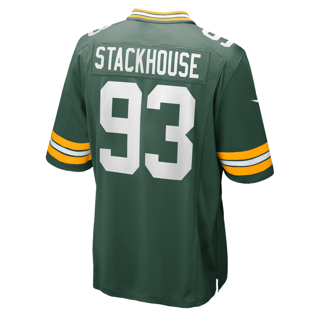 Green Bay Packers Nazir Stackhouse Nike Green Team Game Jersey product image 3, provided for visual reference and product