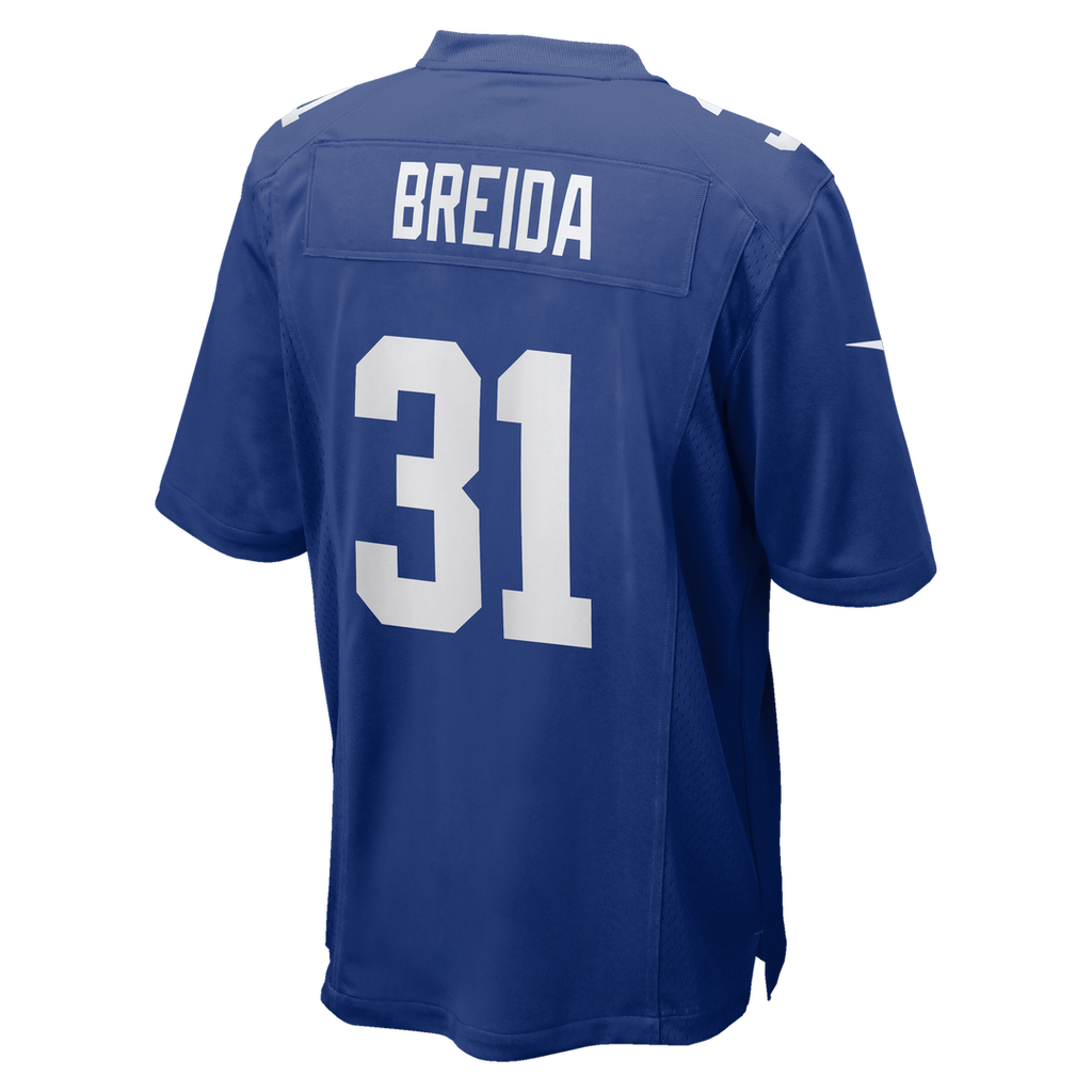 New York Giants Matt Breida Nike Royal Game Jersey product image 3, provided for visual reference and product detail review