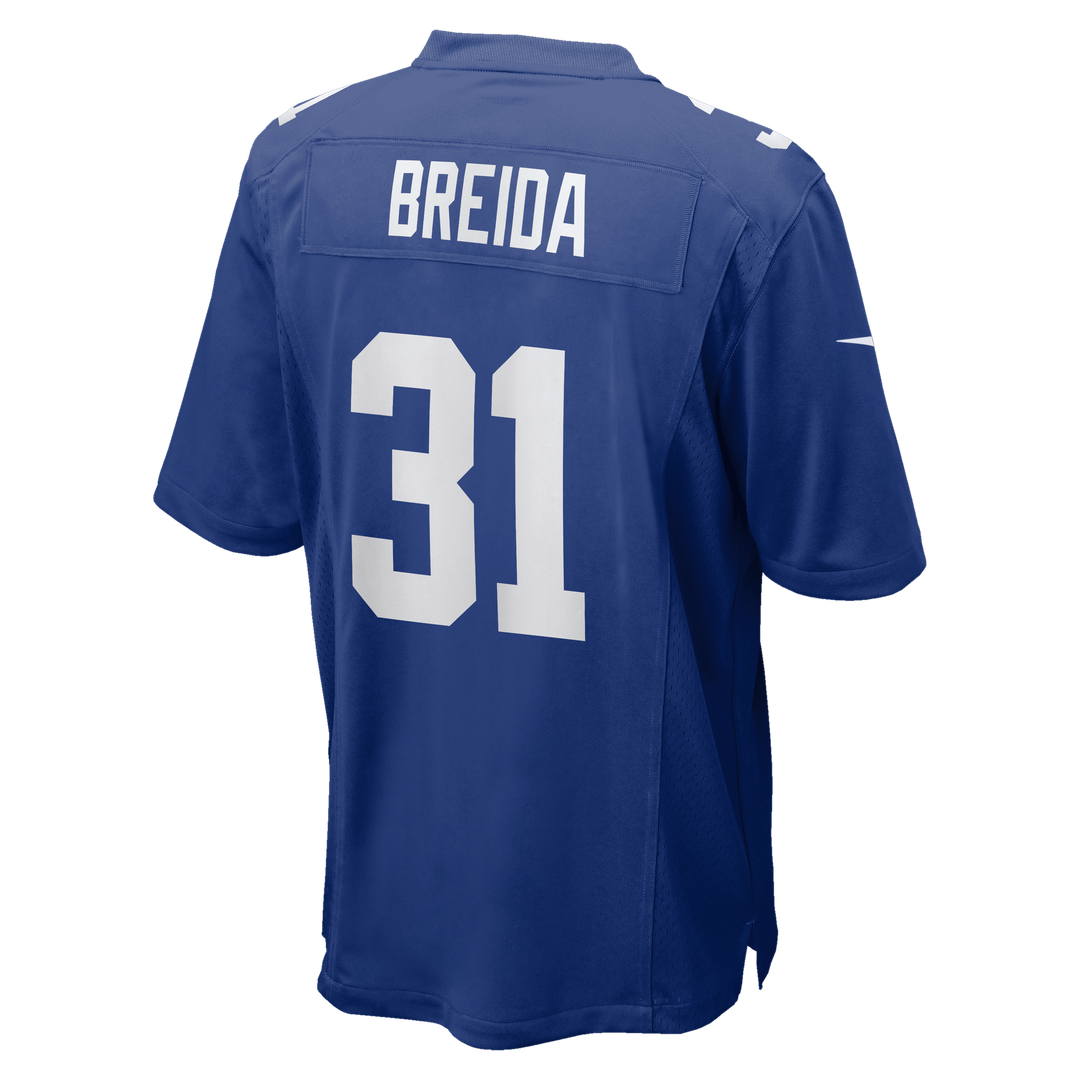 New York Giants Matt Breida Nike Royal Game Jersey product image 3, provided for visual reference and product detail review