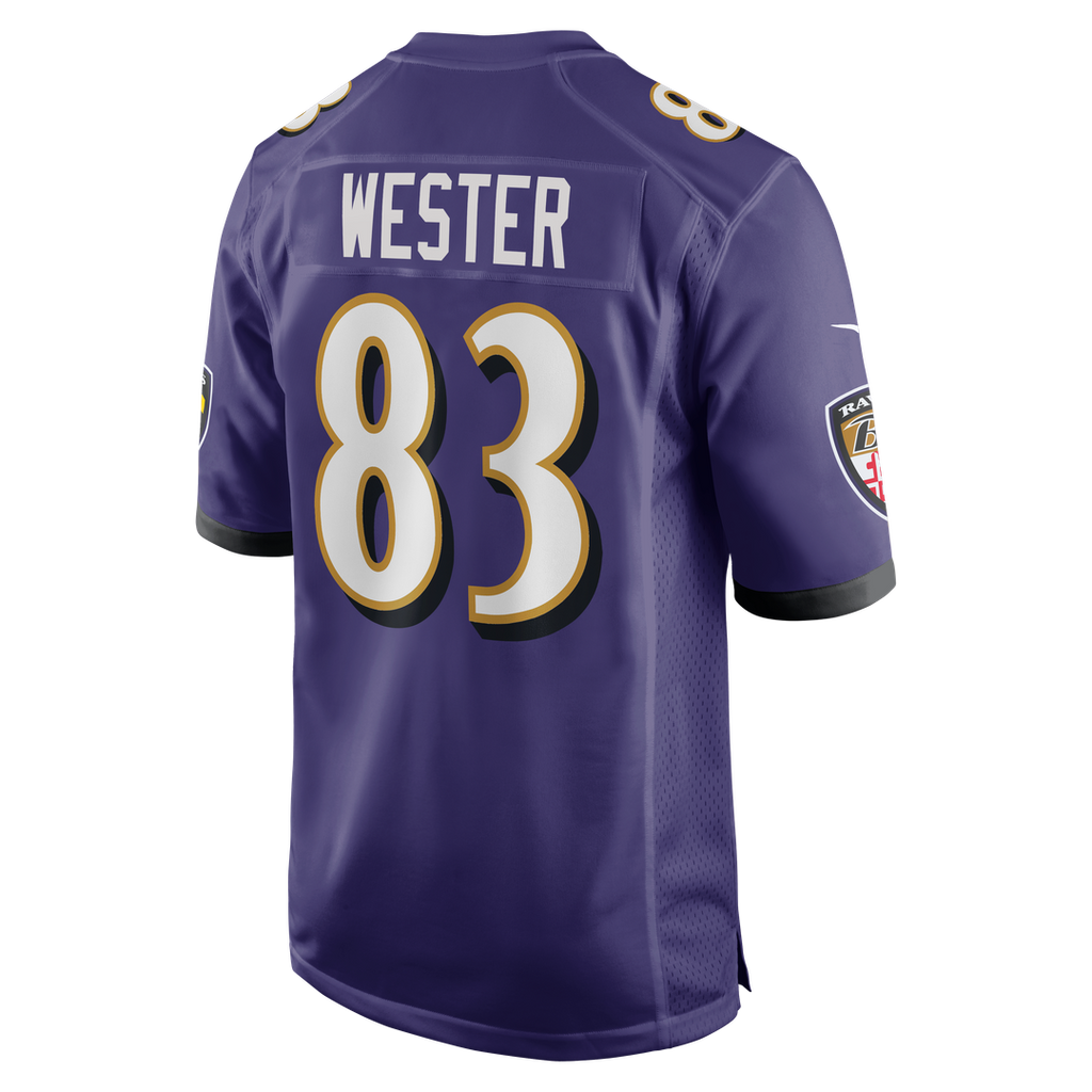 Baltimore Ravens LaJohntay Wester Nike Purple Team Game Jersey product image 3, provided for visual reference and product
