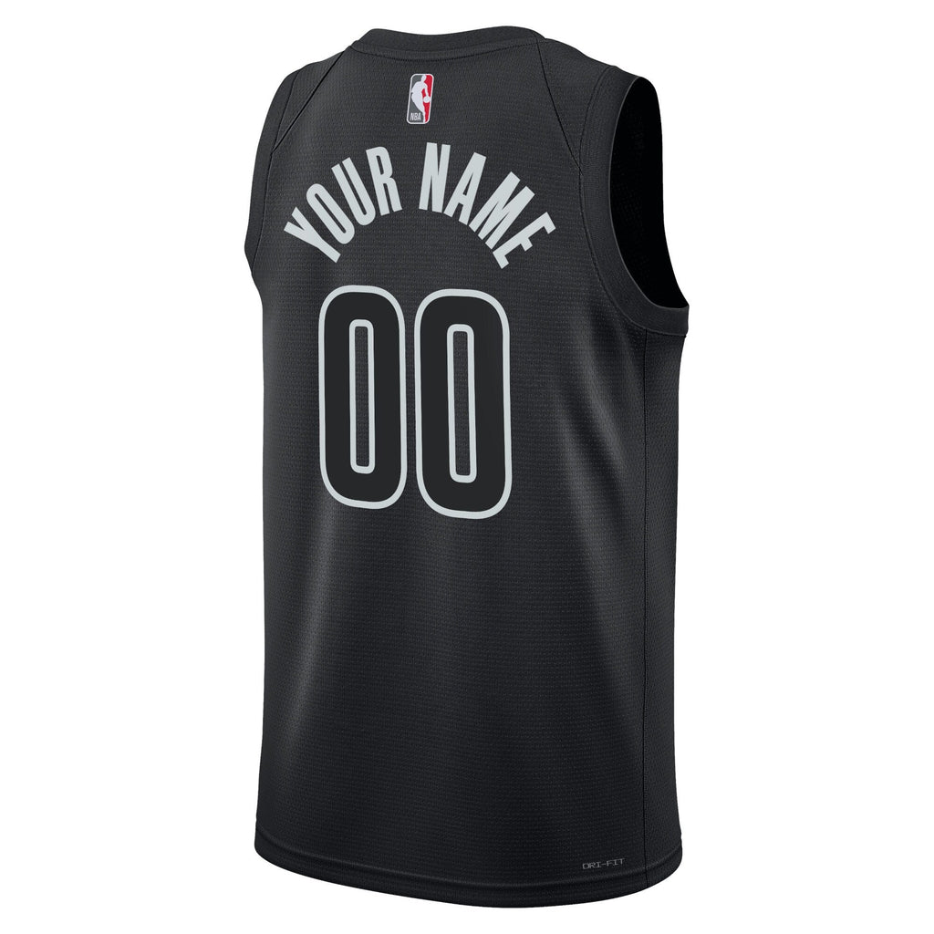 Brooklyn Nets Jordan Statement Swingman Jersey - Custom - Unisex product image 3, provided for visual reference and product