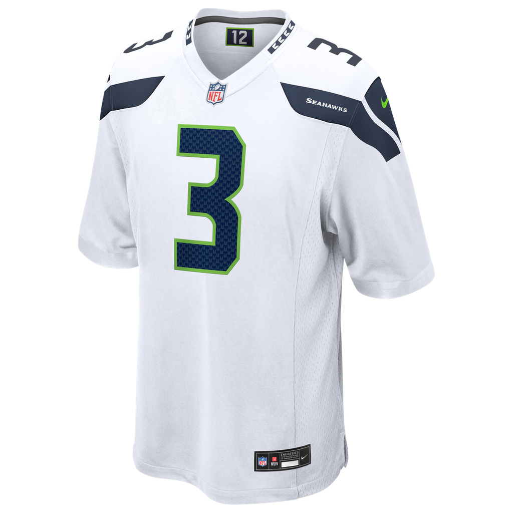 Seattle Seahawks Nick Emmanwori Nike White Game Jersey product image 2, provided for visual reference and product detail