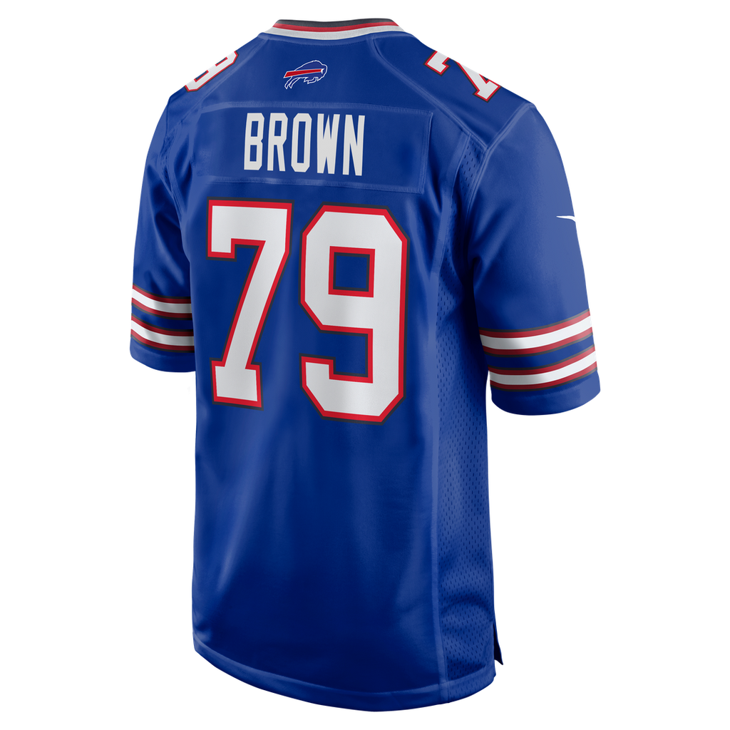 Buffalo Bills Ruben Brown Nike Royal Game Retired Player Jersey product image 3, provided for visual reference and product