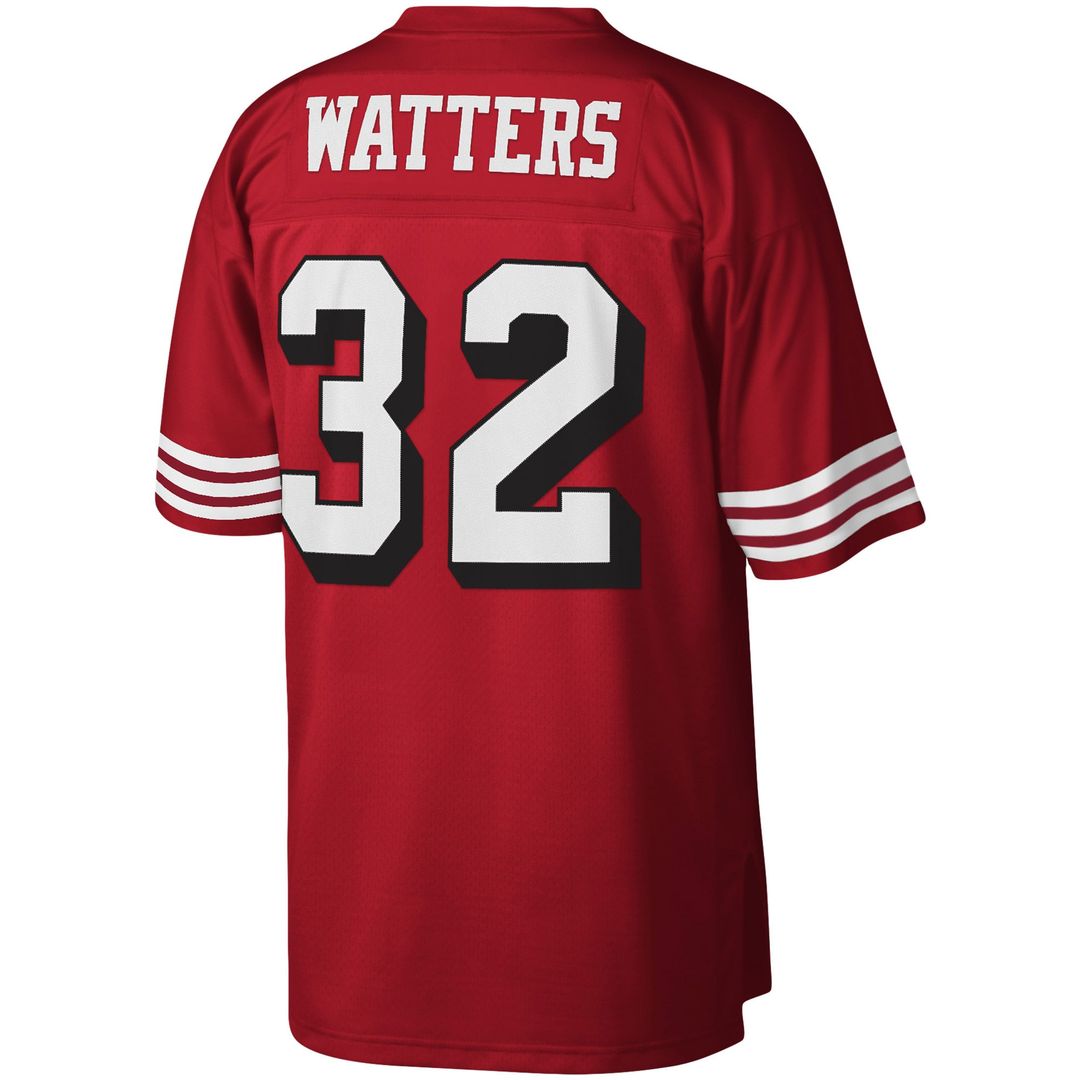 San Francisco 49ers Ricky Watters Mitchell & Ness Scarlet Legacy Replica Jersey product image 6, provided for visual