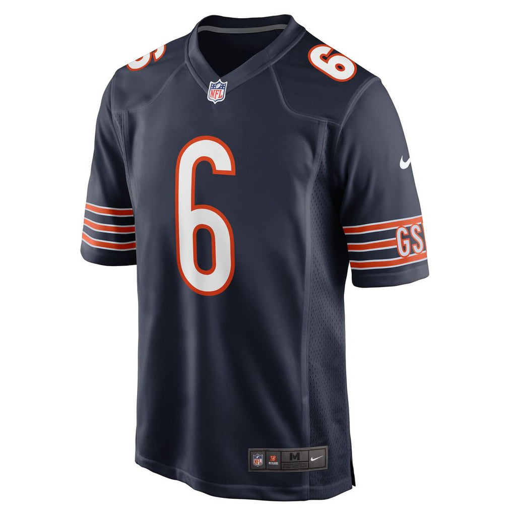 Chicago Bears Kyler Gordon Nike Navy Game Player Jersey product image 2, provided for visual reference and product detail