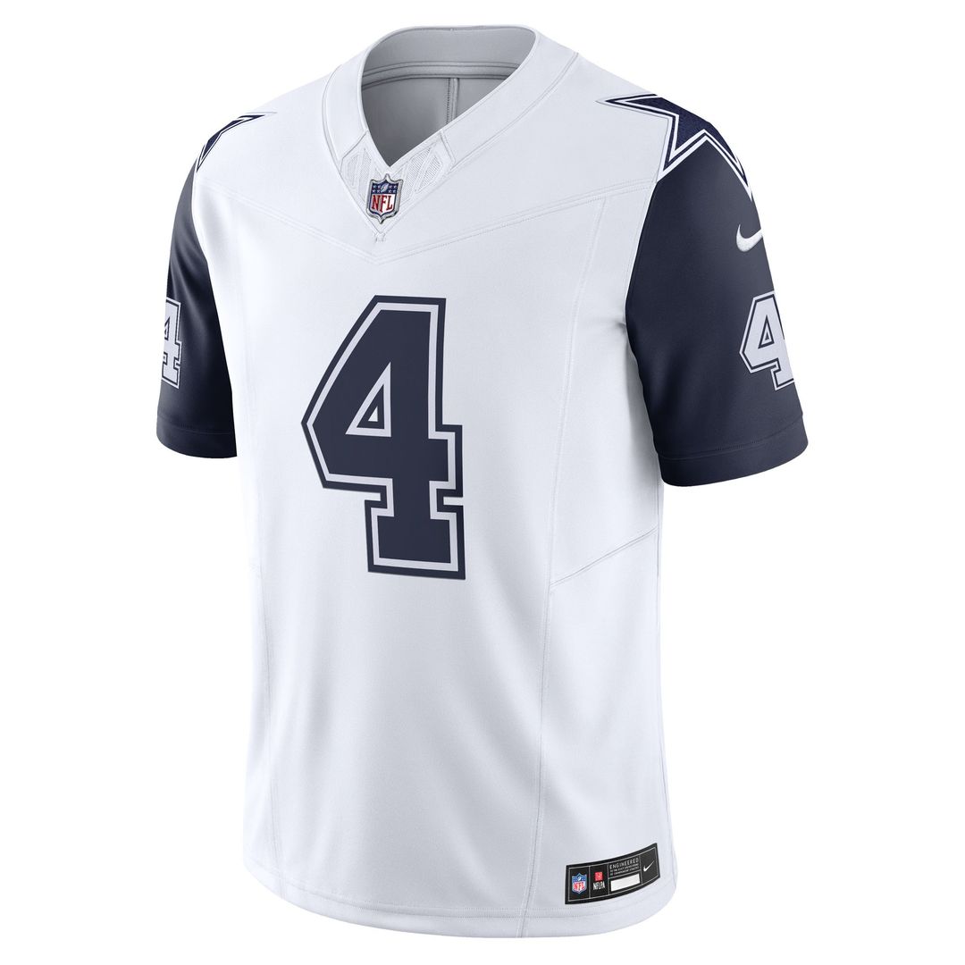 Dallas Cowboys Dak Prescott Nike Navy Vapor F.U.S.E. Limited Jersey product image 8, provided for visual reference and