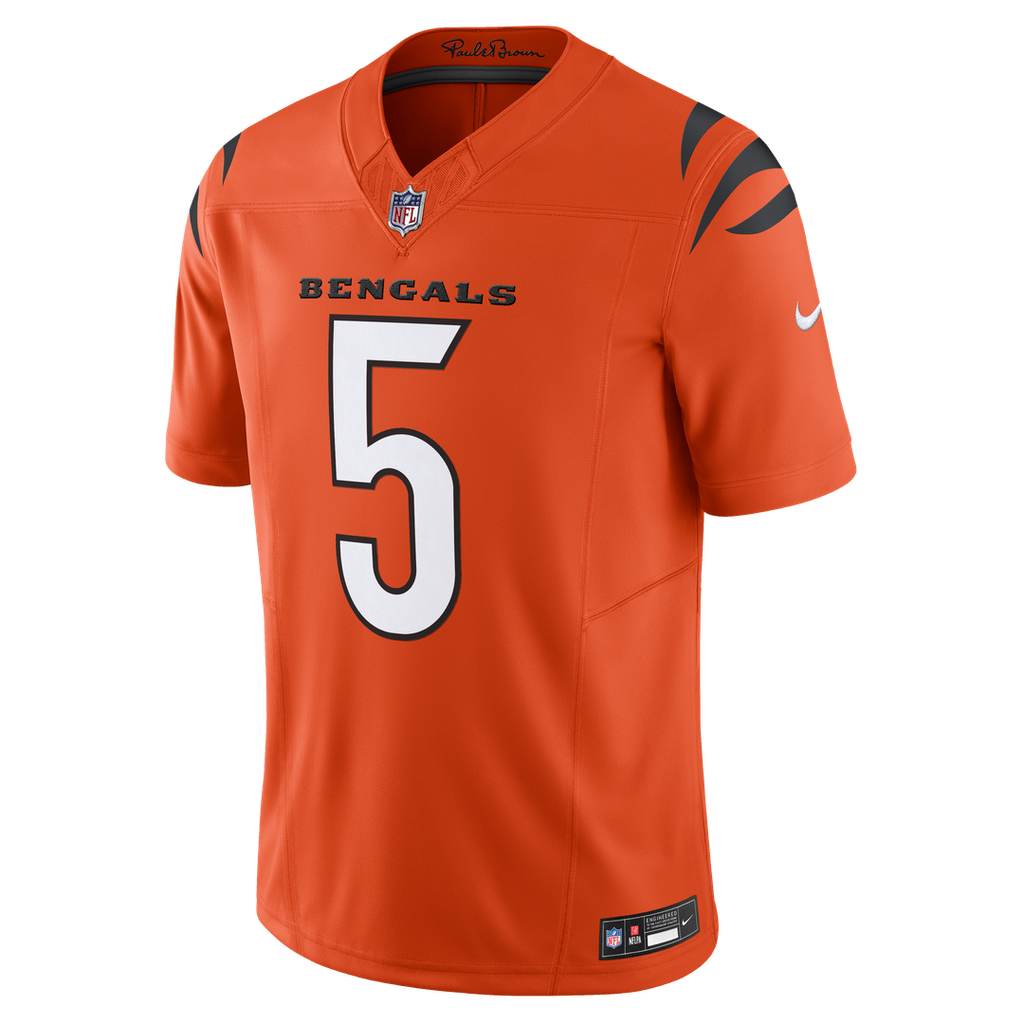 Cincinnati Bengals T-Shirt Higgins Nike Orange Vapor F.U.S.E. Limited Jersey product image 2, provided for visual reference